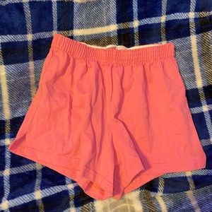 pink soffe shorts